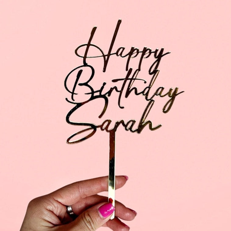 Personalised Name Birthday Topper