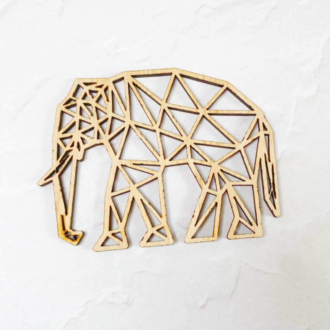 Wooden Elephant Charm