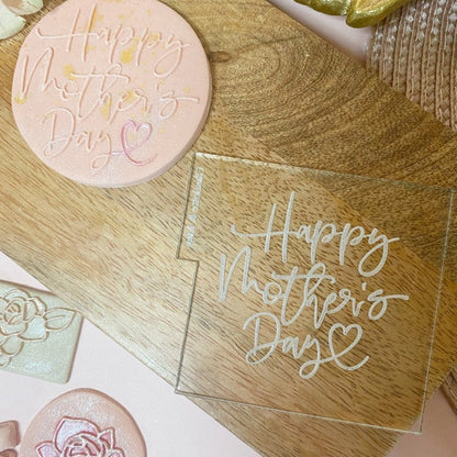 Reverse Embosser - Happy Mothers Day with Heart