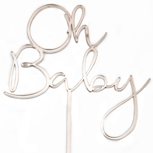 Acrylic Cake Topper - Oh Baby