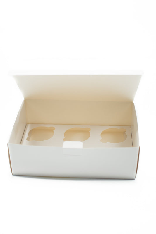 Cupcake/ Muffin Box without Window, Holds 6