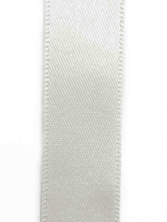 White Double Sided Satin Ribbon - 15mm