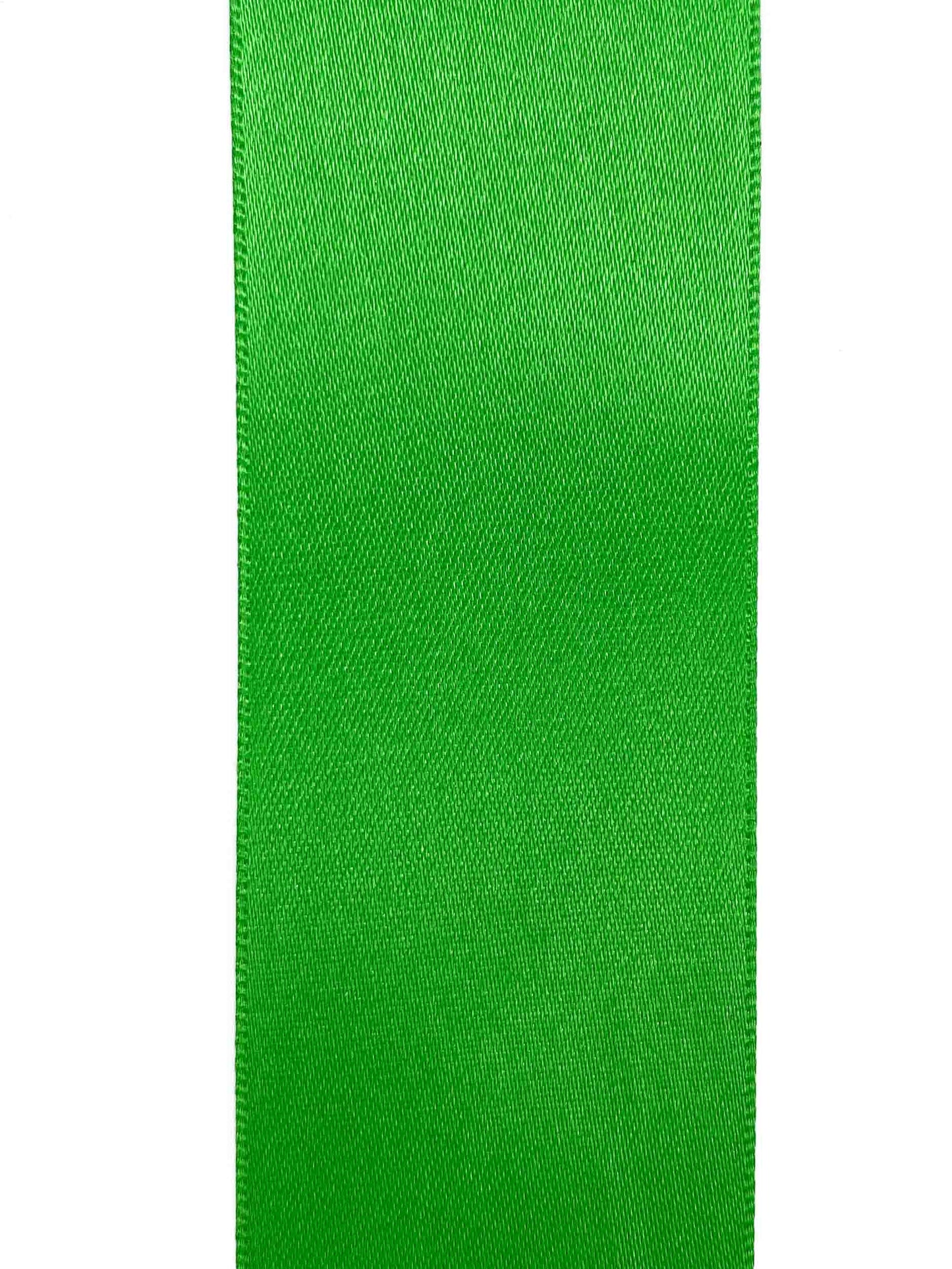 Emerald Double Sided Satin - 35mm