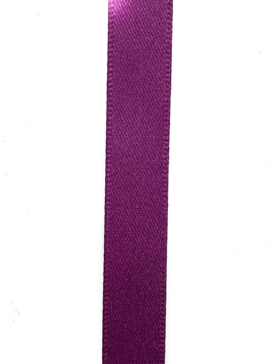 Plum Double Sided Satin - 10mm