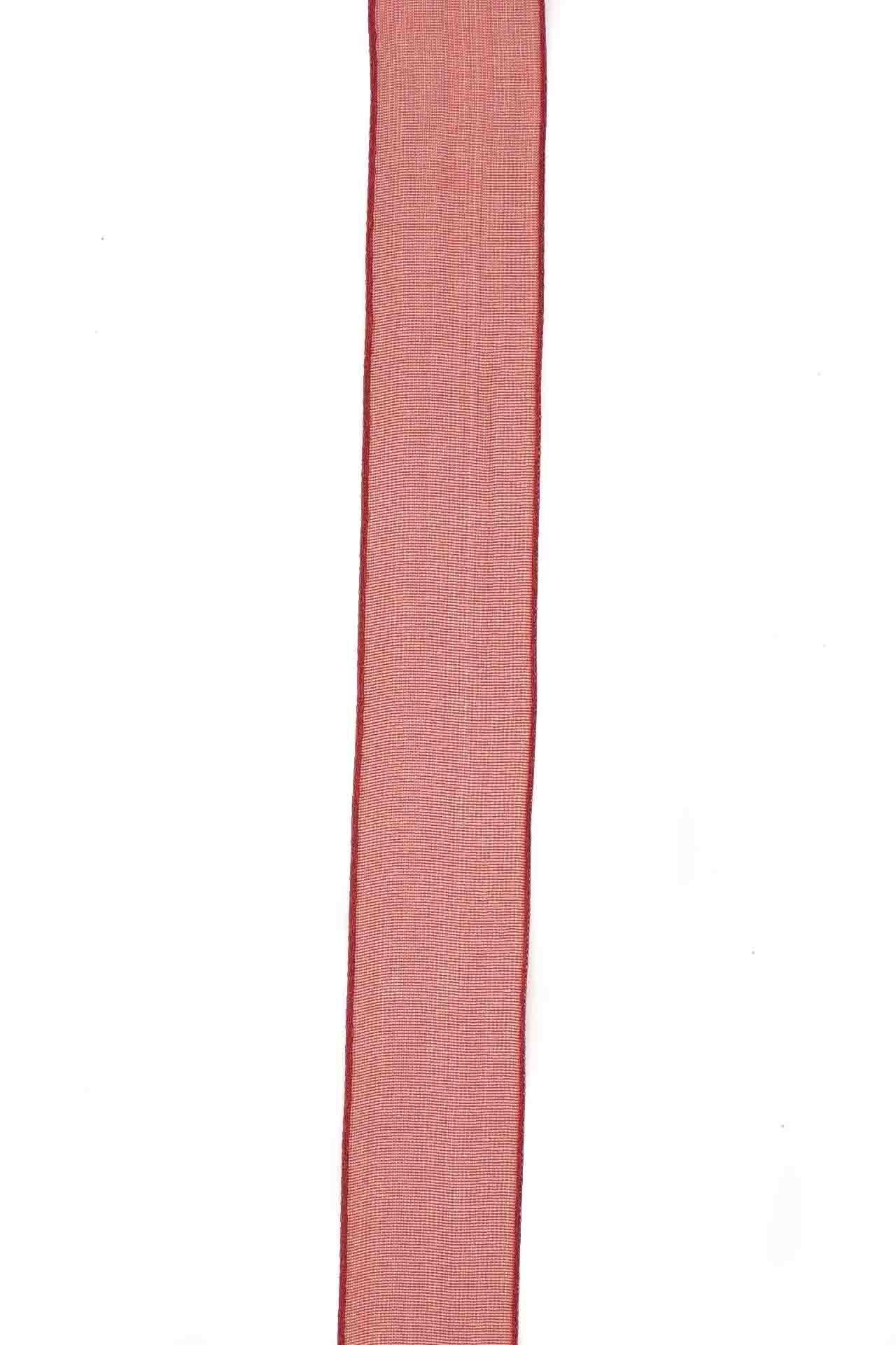 Deep Red Voile Ribbon - 15mm