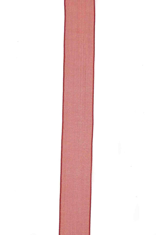 Deep Red Voile Ribbon - 15mm