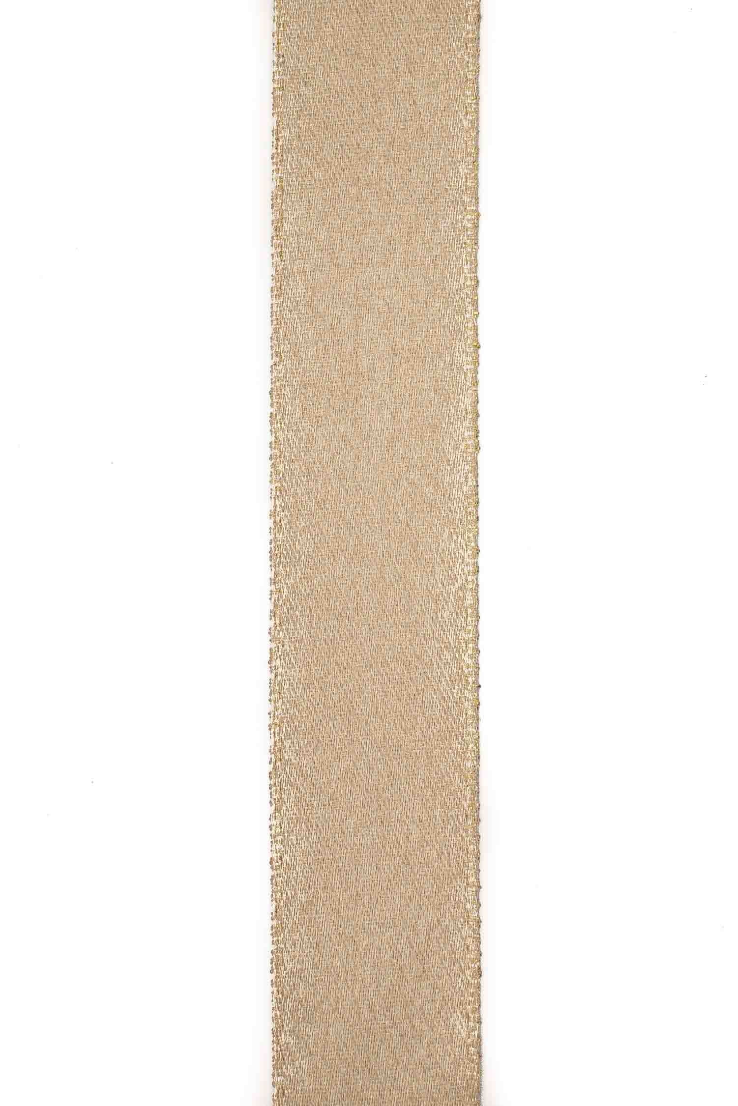 Gold Crème Ribbon - 25mm