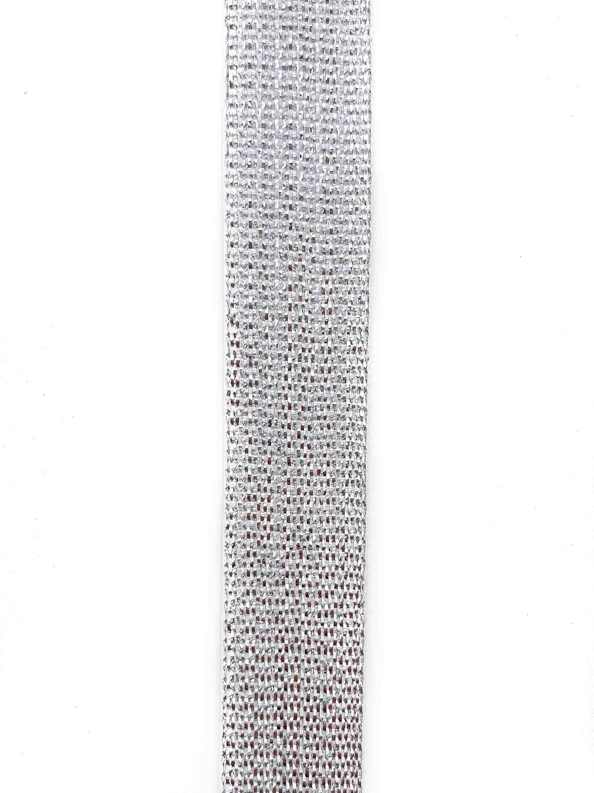 Silver Textured Ribbon - 15mm