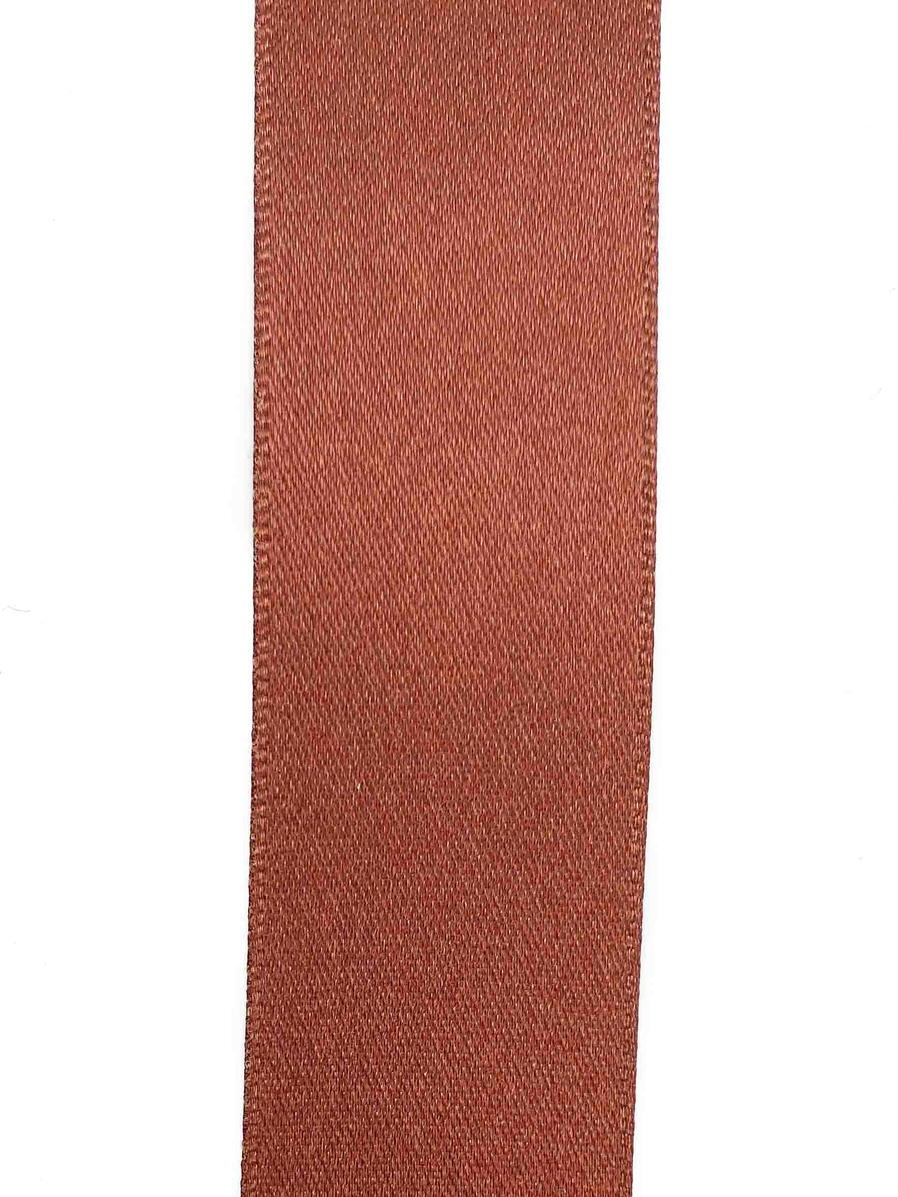 Hot Chocolate Double Sided Satin Ribbon - 25mm