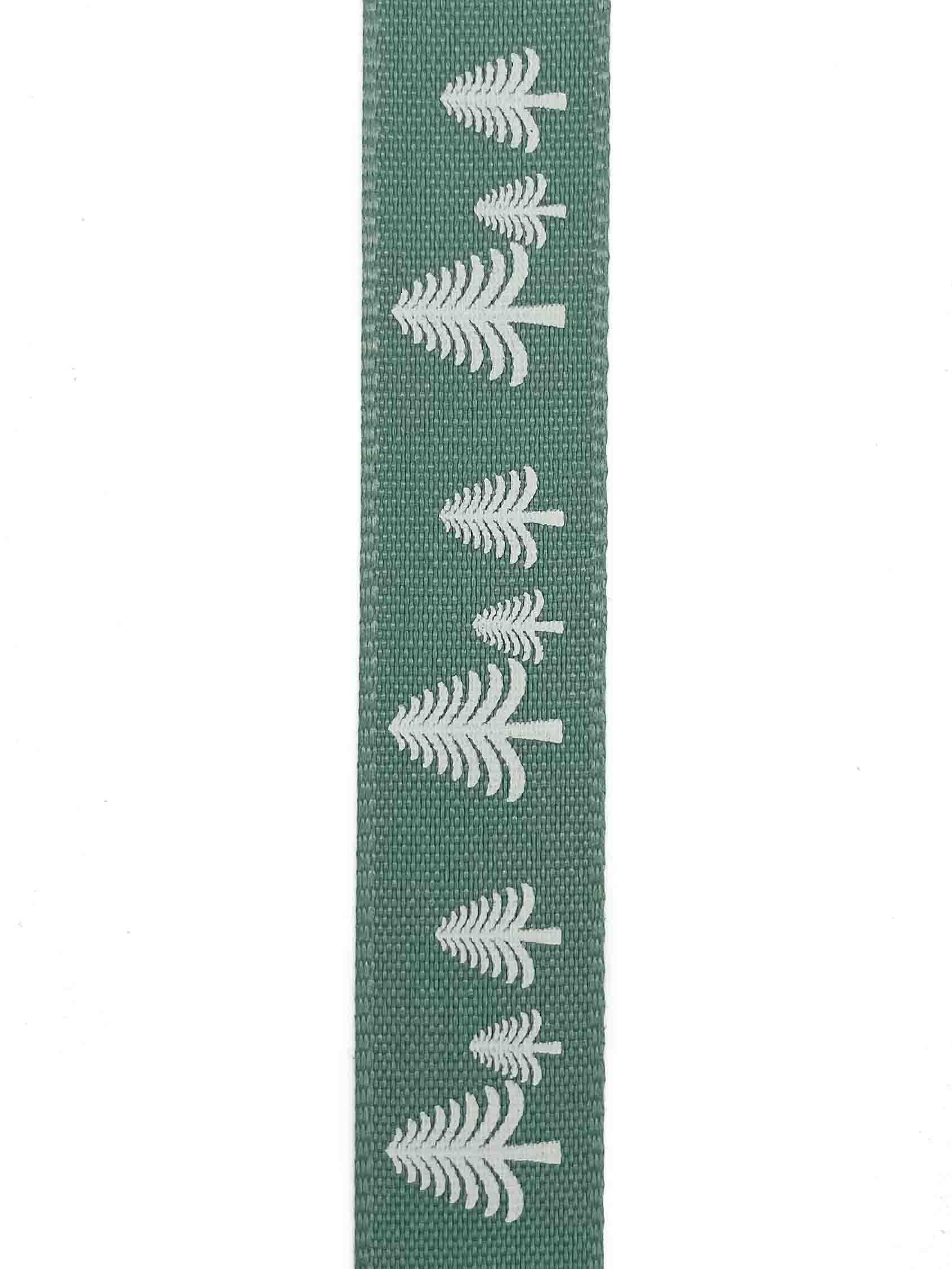 Sage Green Festive Forest Ribbon - 15mm