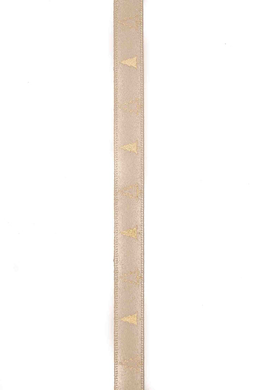 Champagne Christmas Tree Ribbon - 10mm