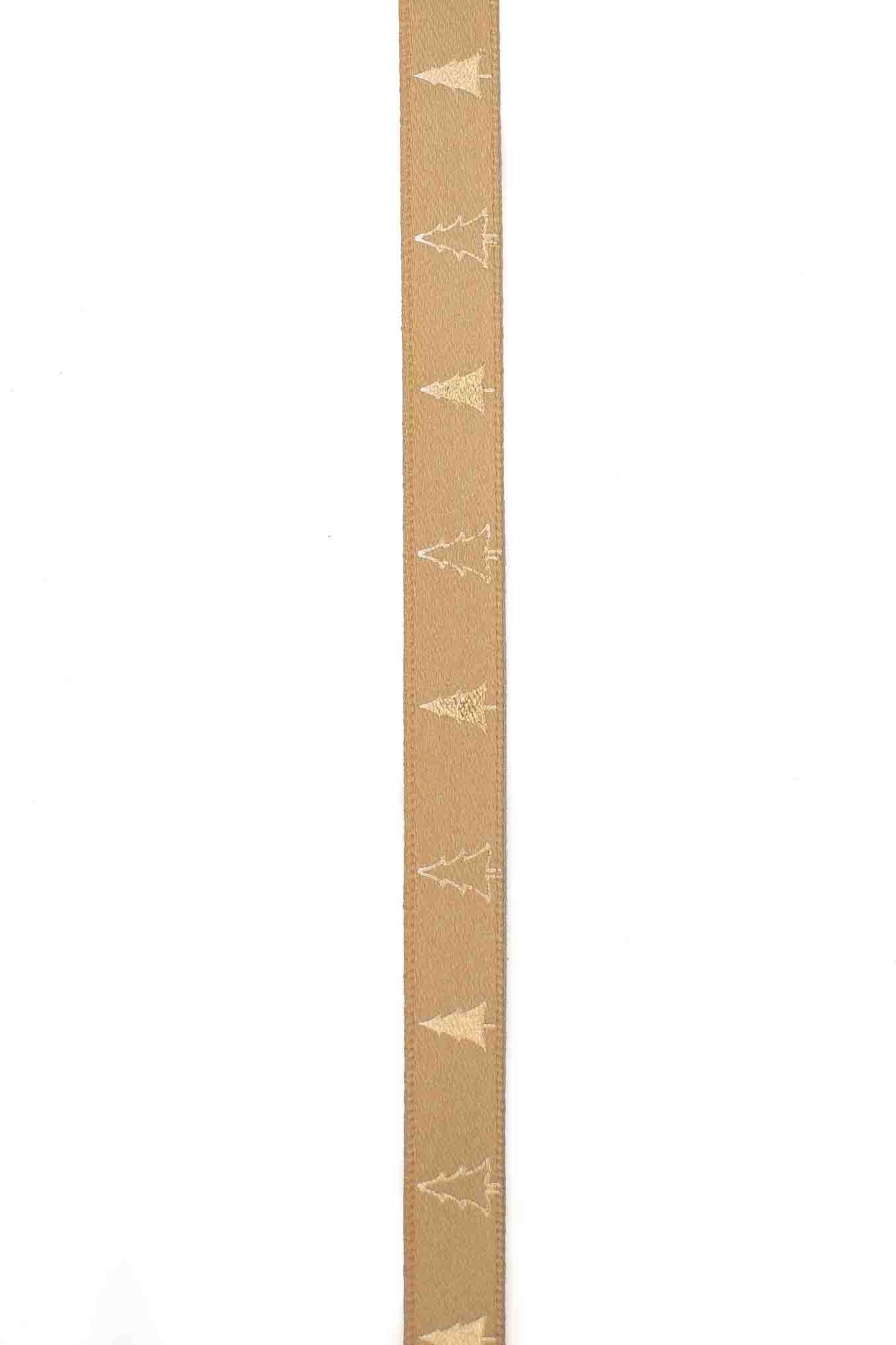 Gold Christmas Tree Ribbon - 10mm