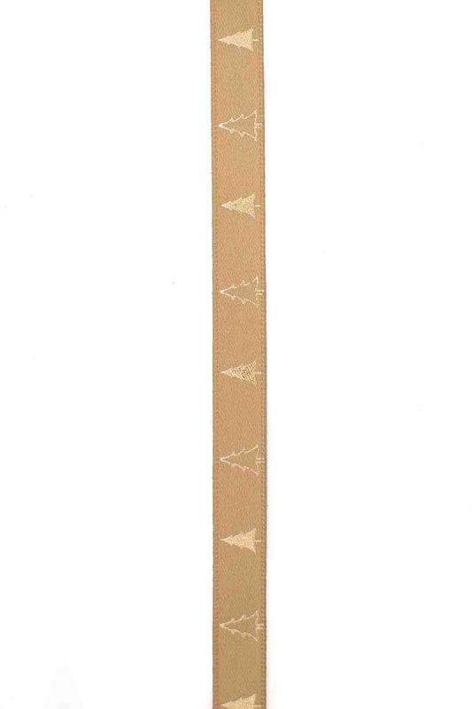 Gold Christmas Tree Ribbon - 10mm