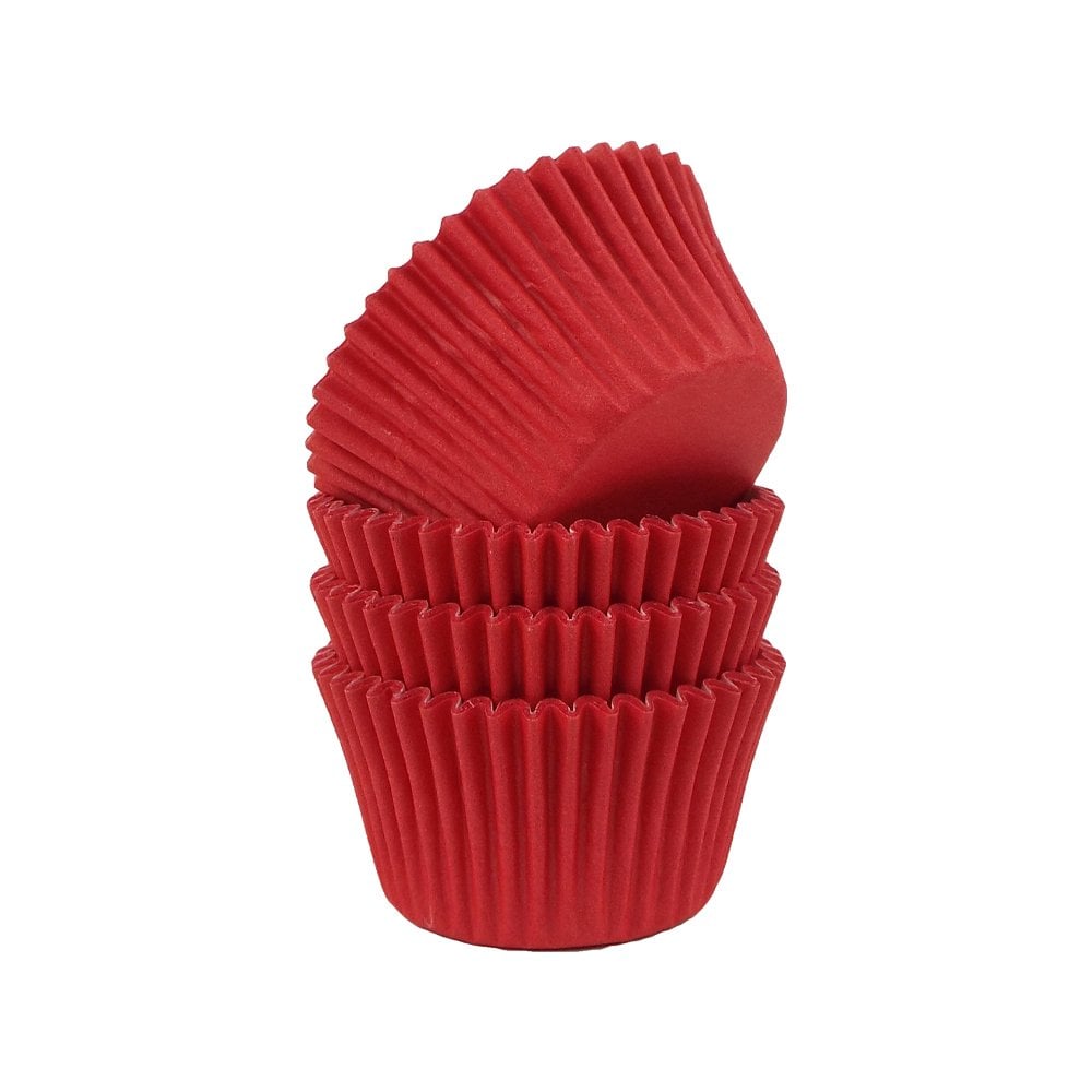 Red Baking Cases - 60 Per Pack