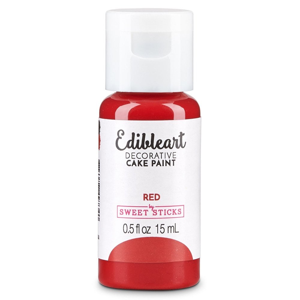 SWEET STICKS Red Matt Edible Art Paint 15ml