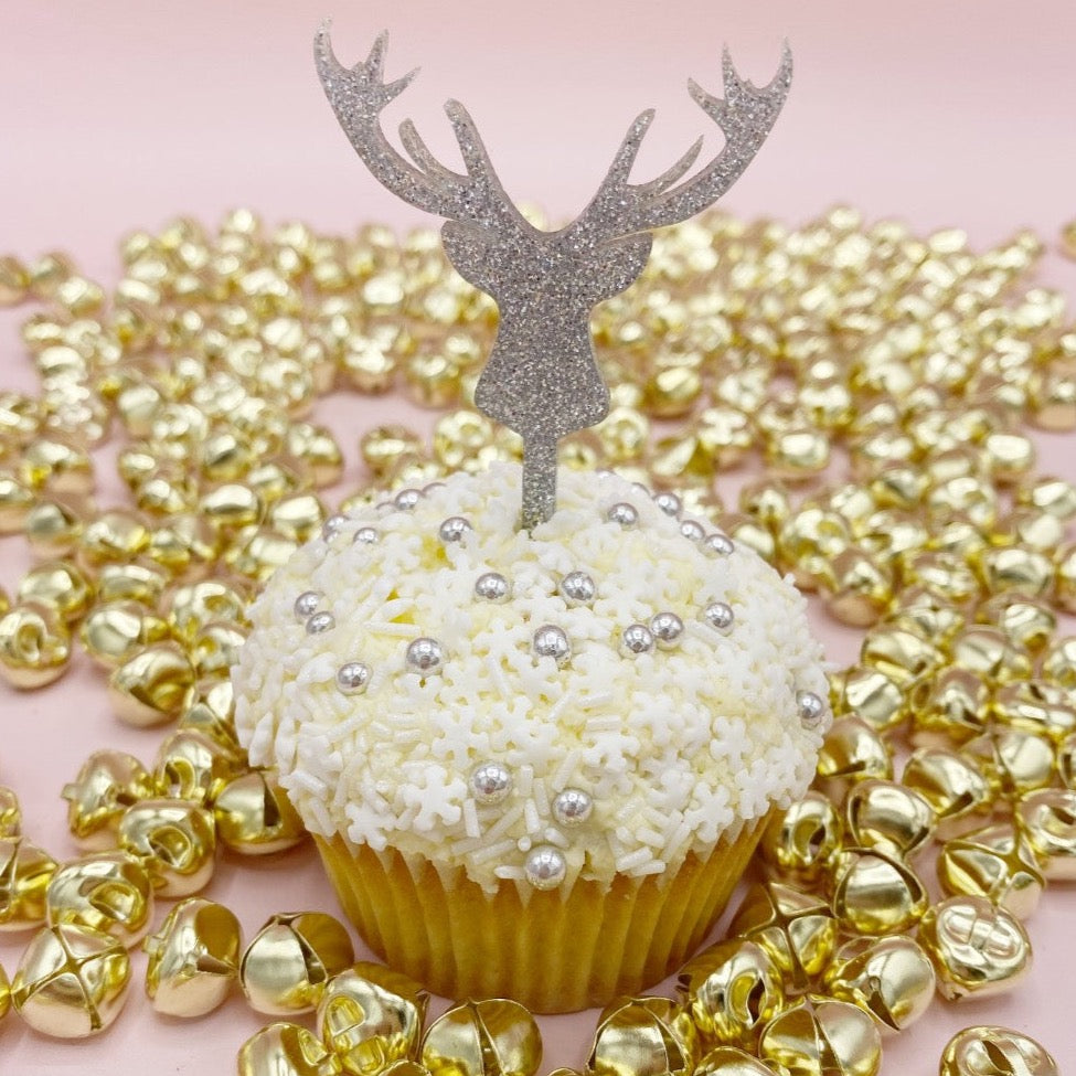 Stag Head Cupcake Toppers - 6 Pack