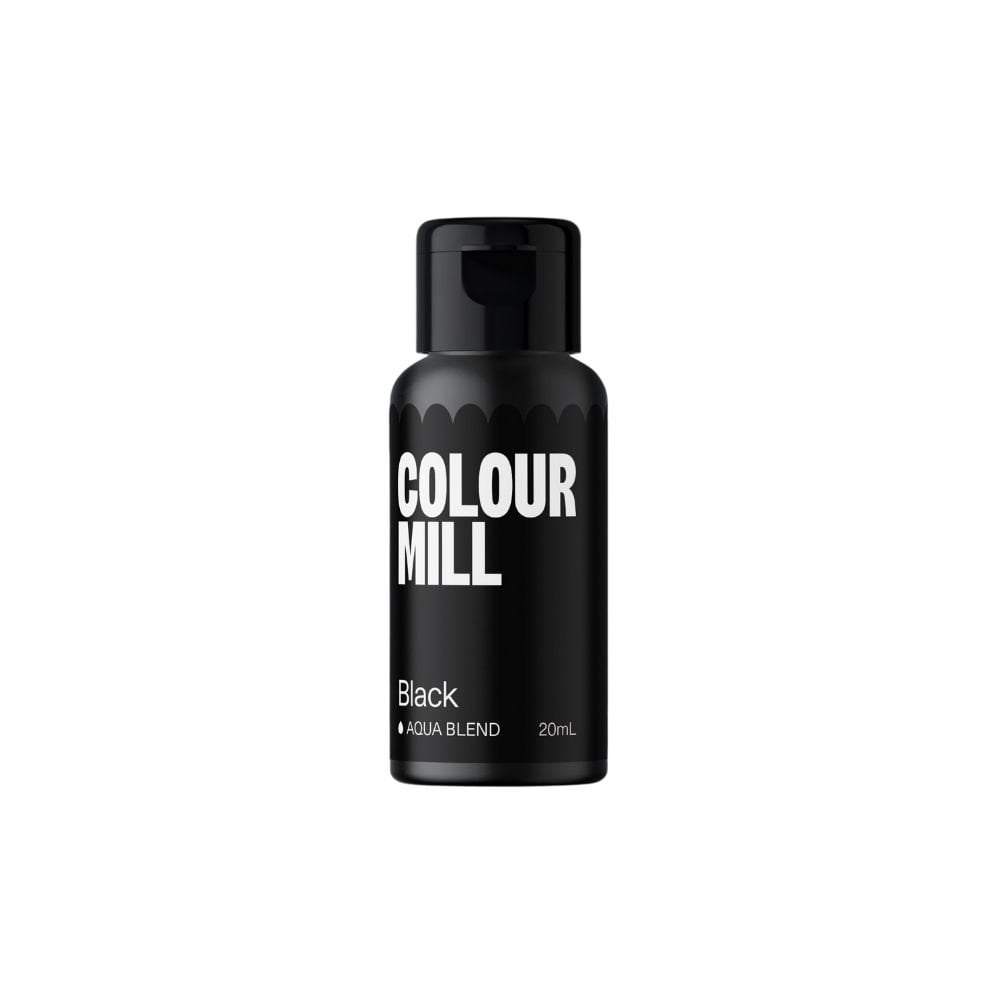 COLOUR MILL Black - Water Based Food Colouring 20ml