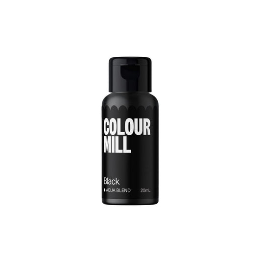 COLOUR MILL Black - Water Based Food Colouring 20ml