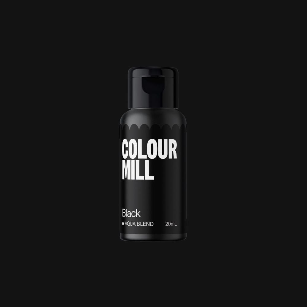 COLOUR MILL Black - Water Based Food Colouring 20ml