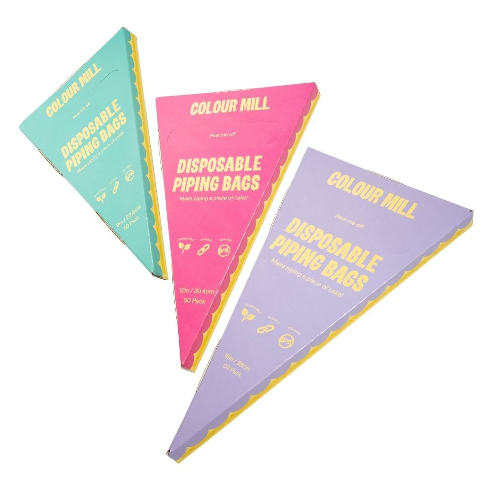 COLOUR MILL 15 Inch Disposable Piping Bags x 50