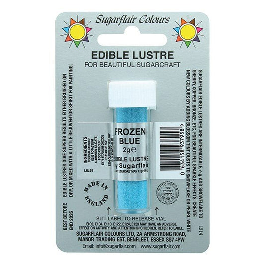 SUGARFLAIR Frozen Blue - Edible Lustre Dusting Colour 2g