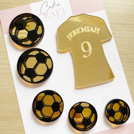 Personalised Football Shirt & Football Charms