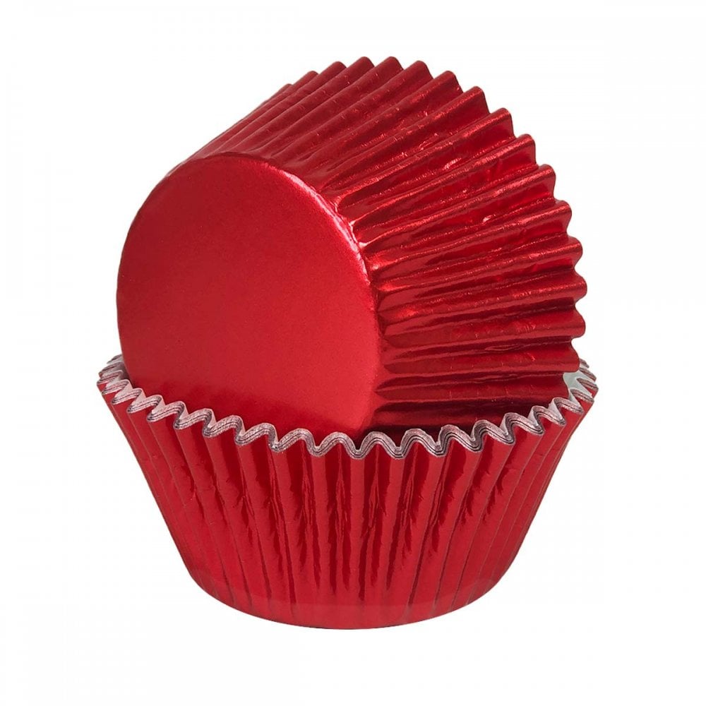Red Foil Cupcake Cases - Pack of 30