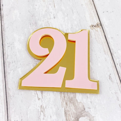 Double Layer Age Cake Charm