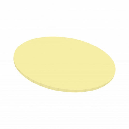 SIMPLY MAKING 5mm Pastel Yellow Round Matt Masonite Board - 10"