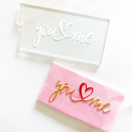 Valentines Reverse Embosser - 'You heart Me'
